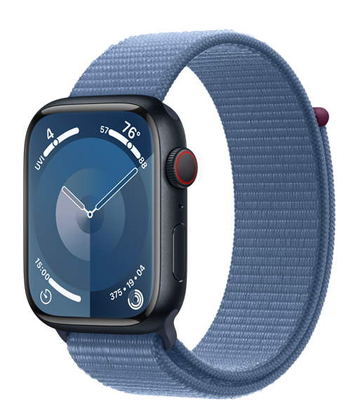 Apple Watch Series 9 41 mm, finition minuit