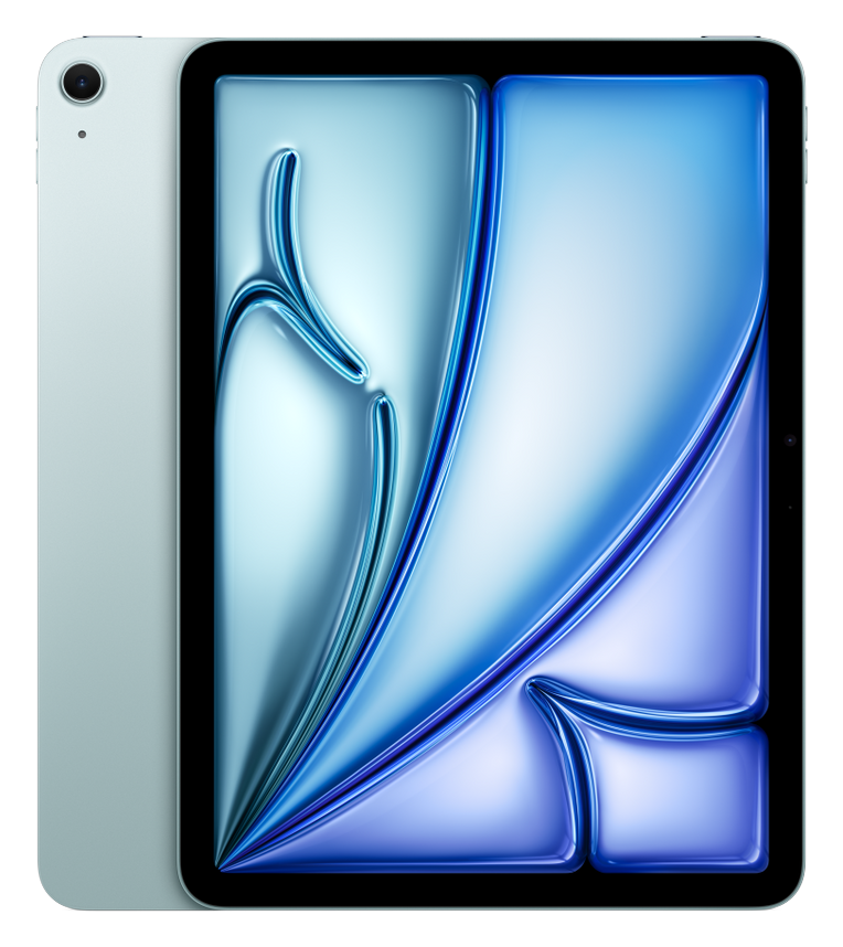 iPad Air 11 pouces M3, finition bleue